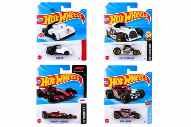 Ride-On Character Car, HW Starting Grid Custom Rod, Scuderia Ferrari HP and Bone Shaker (Pack of 4) - Buy Online | i-robox