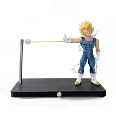 Vegeta Super Saiyan Figure with Magnetic Floating Ball, LED Night Light, Blue - Buy Online | i-robox