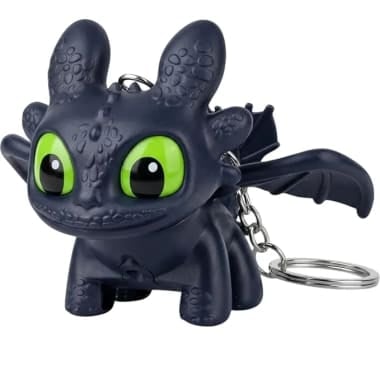 Dragon Keychain Toy with LED Light & Moving Wings, Night Fury Glowing Dragon Keychain - Buy Online | i-robox